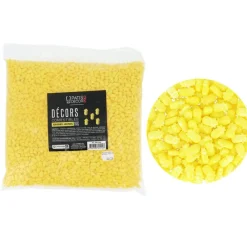 Hot Cerf Dellier Décors comestibles ananas jaunes 1 kg