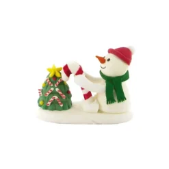 New Cerf Dellier Décors comestibles Bonhomme de neige et sapin (x24)