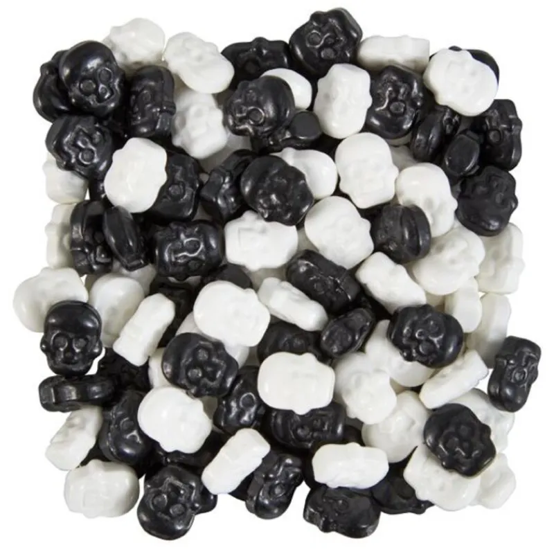 Best Cerf Dellier Décors comestibles crânes blancs et noirs Wilton