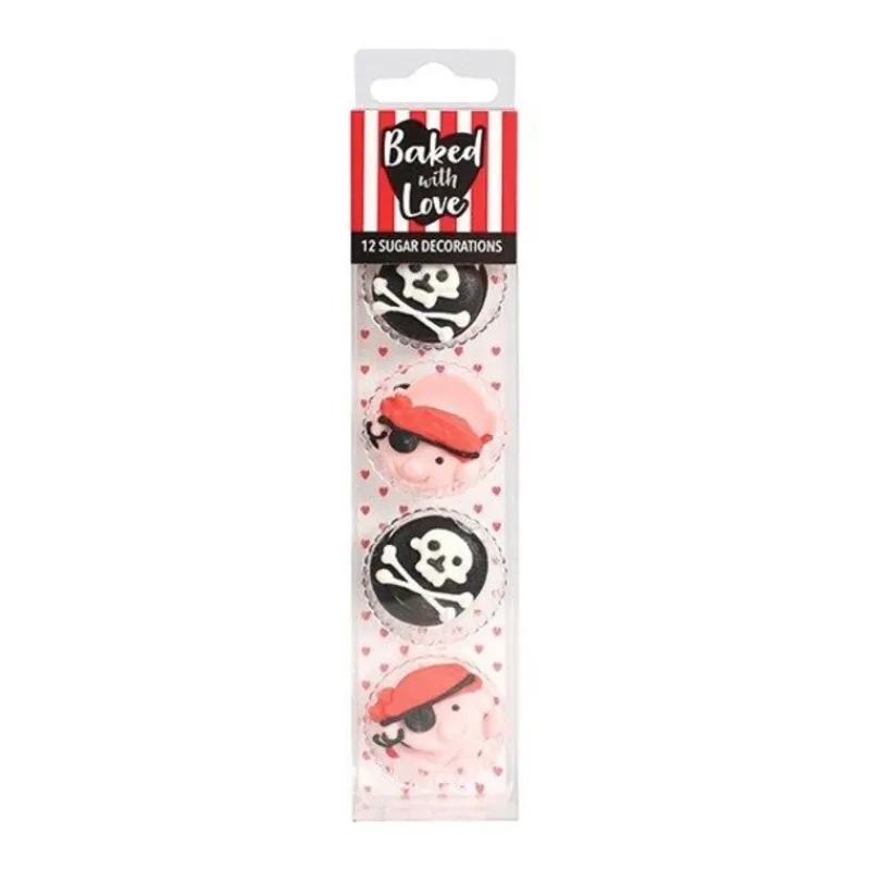 Sale Cerf Dellier Décors comestibles pirates assortis (x12)