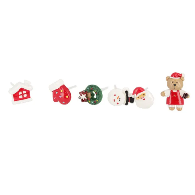 New Cerf Dellier Décors de Noël assortis en résine thème 1 (x24)