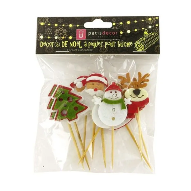 Discount Cerf Dellier Décors de Noël en feutrine thème 1 (x10)