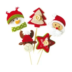 Hot Cerf Dellier Décors de Noël en feutrine thème 2 (X50)