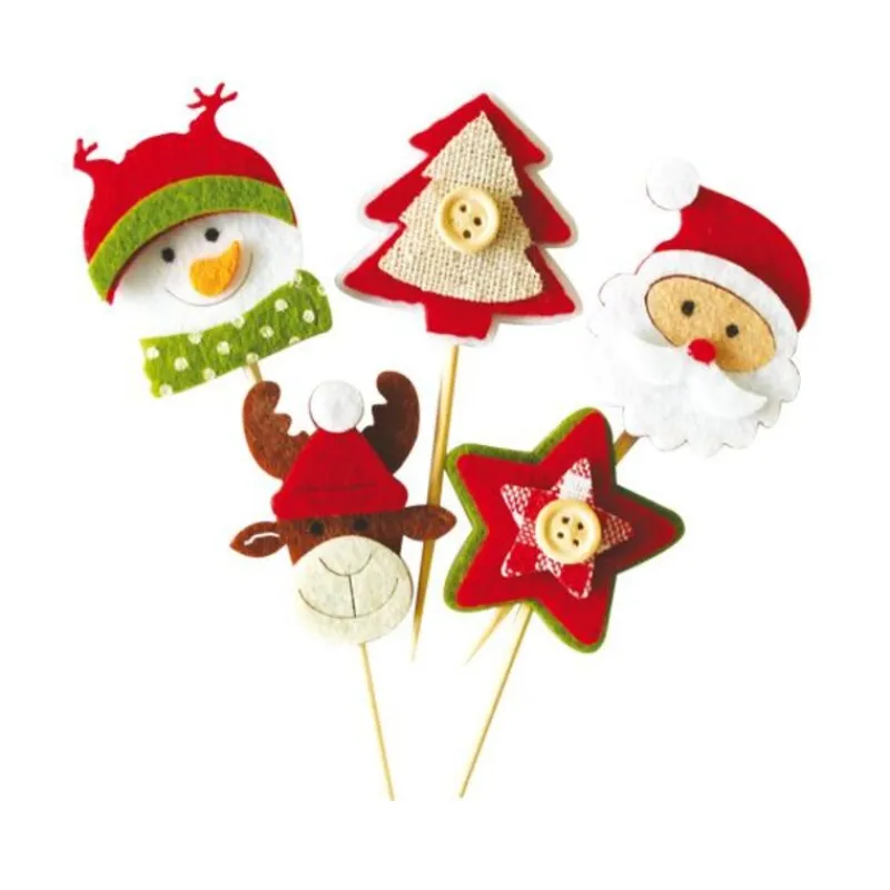 Hot Cerf Dellier Décors de Noël en feutrine thème 2 (X50)