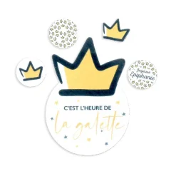 Online Cerf Dellier Décors en azyme assortis thème épiphanie Galette - DDM 09/24