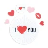 Cerf Dellier Décors en azyme assortis thème St Valentin « I Love You » - DDM 11/24