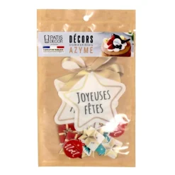 Clearance Cerf Dellier Décors en azyme assortis thème étoile de Noël