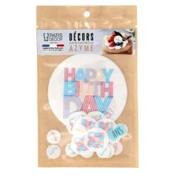 Online Cerf Dellier Décors en azyme assortis thème anniversaire n°3 - DDM 10/24