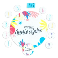 Clearance Cerf Dellier Décors en azyme assortis thème anniversaire n°6