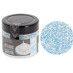 Outlet Cerf Dellier Décors mini billes bleues et blanches