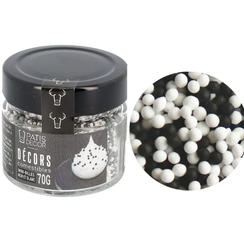 Discount Cerf Dellier Décors mini billes noires et blanches