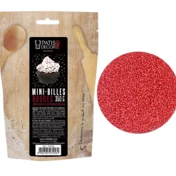 Outlet Cerf Dellier Décors mini billes rouges comestibles 350 g