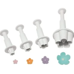 Clearance Cerf Dellier Découpoirs éjecteurs fleurs assortis PME (x 4)