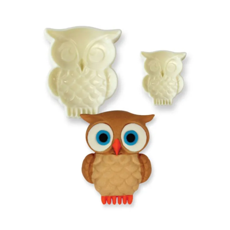 Best Cerf Dellier Découpoirs relief chouettes (x2)