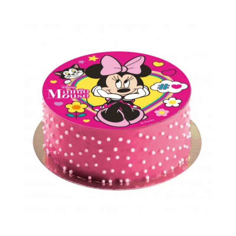Cerf Dellier Disque gâteau en azyme Minnie 20 cm