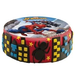 Cerf Dellier Disque gâteau en azyme Spiderman 15,5 cm