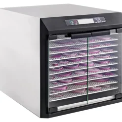 Best Cerf Dellier Déshydrateur électrique inox à fruits et légumes 10 plateaux portes en verre