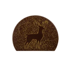 Discount Cerf Dellier Embouts de bûches chocolat silhouette renne (x40)