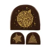 Best Cerf Dellier Embouts de bûches chocolat noir Or assortis (x42)