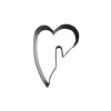 New Cerf Dellier Emporte-pièce cœur penché à accrocher 7 cm