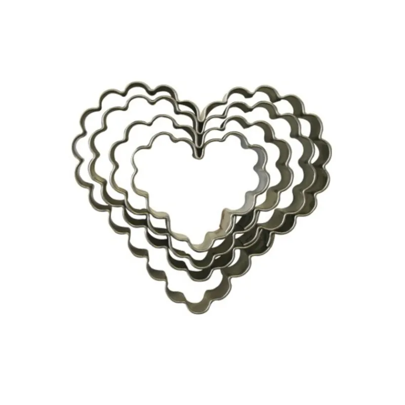 Online Cerf Dellier Emporte-pièce cœurs cannelés (x 4)