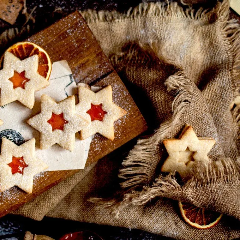 Sale Cerf Dellier Emporte-pièce double Etoile inox 5 cm