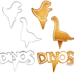Outlet Cerf Dellier Emporte-pièces cake toppers thème dinosaures (lot de 3)