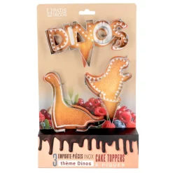 Outlet Cerf Dellier Emporte-pièces cake toppers thème dinosaures (lot de 3)
