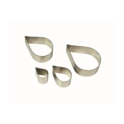 Clearance Cerf Dellier Emporte-pièces inox pétales de roses PME (x 4)