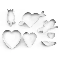 New Cerf Dellier Emporte-pièces Saint Valentin assortis (x 7)