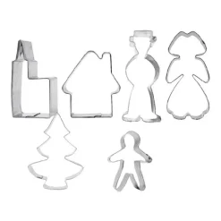 Clearance Cerf Dellier Emporte-pièces Village alsacien inox assortis (x6)