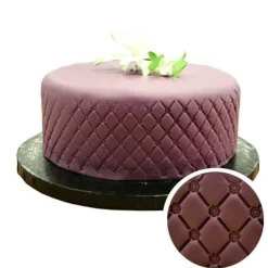 Cerf Dellier Empreinte effet matelassé fleurs rondes