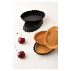 Online Cerf Dellier Exoglass 12 tartelettes cannelées oblongs 13x9 cm