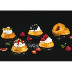 Clearance Cerf Dellier Exopan 12 savarins ouverts bord roulé 7 cm