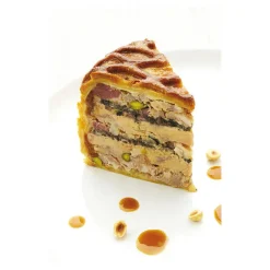 Clearance Cerf Dellier Exopan pâté en croûte rond à chevrons hauteur 9 cm diamètre 12 cm