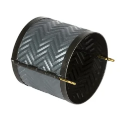 Cerf Dellier Exopan pâté en croûte rond à chevrons hauteur 9 cm diamètre 25 cm