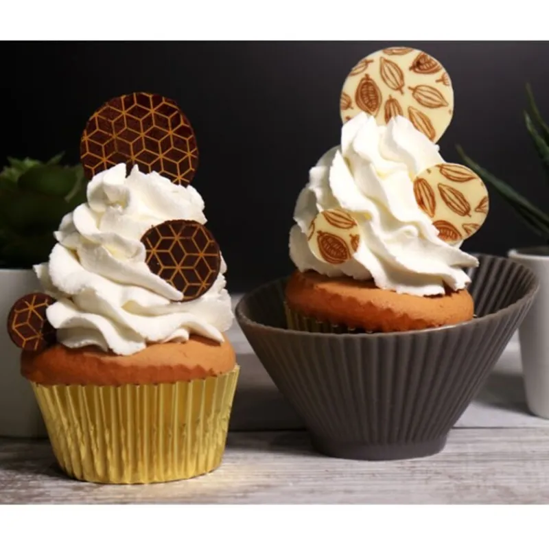 Discount Cerf Dellier Feuilles transfert cabosses et géométrie assorties (x4)