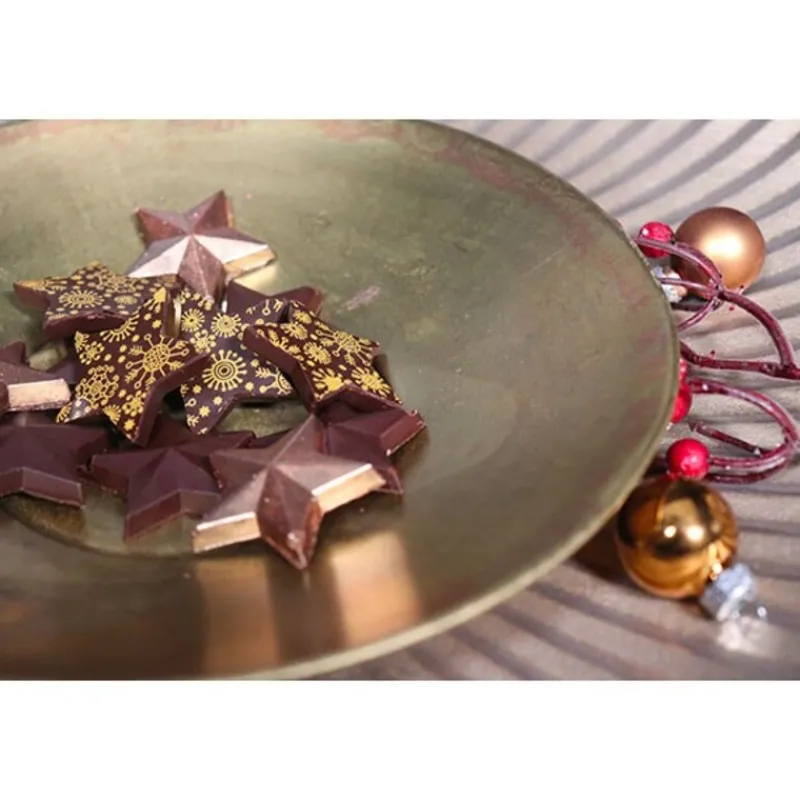 Online Cerf Dellier Feuilles transfert Noël assorties (x4)