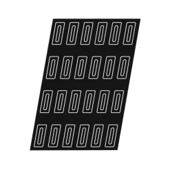 Clearance Cerf Dellier Flexipan 60x40 plaque de 24 cakes avec rainure 12x4 cm
