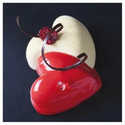 Best Cerf Dellier Flexipan 60x40 plaque de 8 coeurs entrelacés 12x11,3x3,5 cm