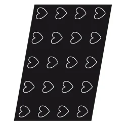 Outlet Cerf Dellier Flexipan 60x40 plaque de 20 coeurs 6,5x6x1,6 cm