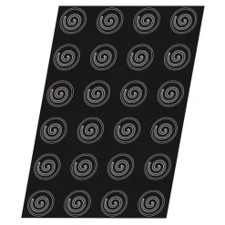 Hot Cerf Dellier Flexipan 60x40 plaque de 24 demi- sphères spirales 3,6 cm