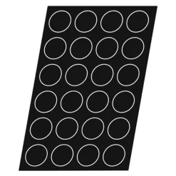 Online Cerf Dellier Flexipan 60x40 plaque de 96 demi-sphères 2,6 cm