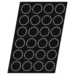 Cerf Dellier Flexipan 60x40 plaque de 24 fleurs 6,4x2,6 cm