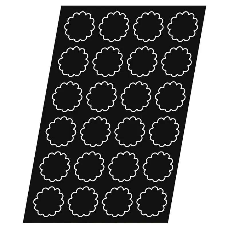 Cerf Dellier Flexipan 60x40 plaque de 24 fleurs 6,4x2,6 cm