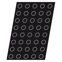 Hot Cerf Dellier Flexipan 60x40 plaque de 40 octogones 4 cm