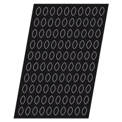 Hot Cerf Dellier Flexipan 60x40 plaque de 42 quenelles 6x4x2,5 cm