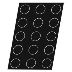 Clearance Cerf Dellier Flexipan 60x40 plaque de 60 quichettes tartelettes unies 4,2 cm