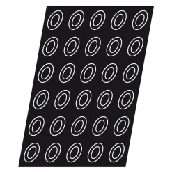 Cerf Dellier Flexipan 60x40 plaque de 30 savarins ovales 7x5 cm