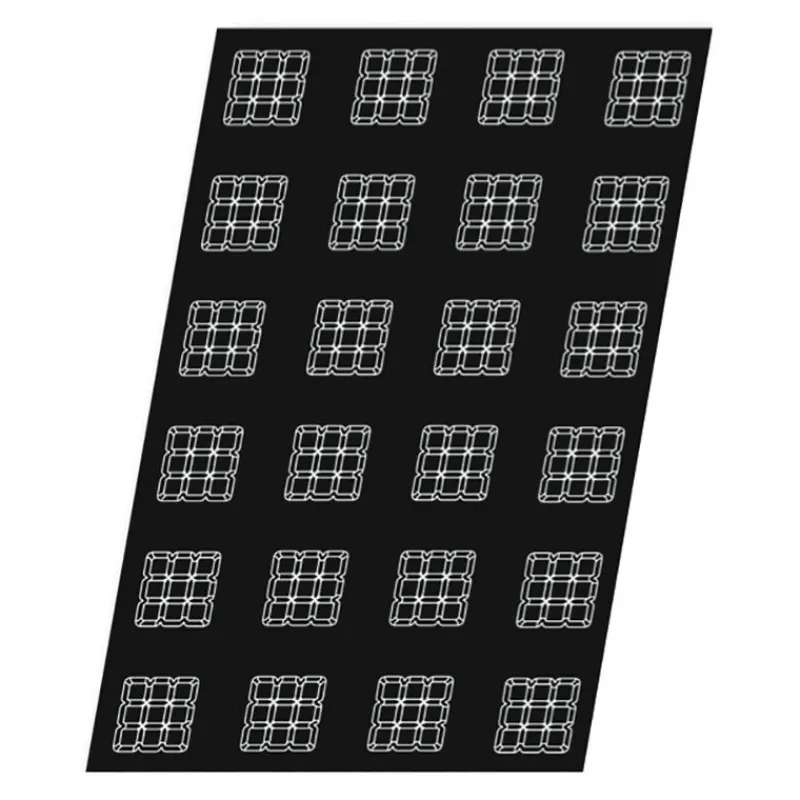 Sale Cerf Dellier Flexipan 60x40 plaque de 24 tartelettes carrées 7 cm